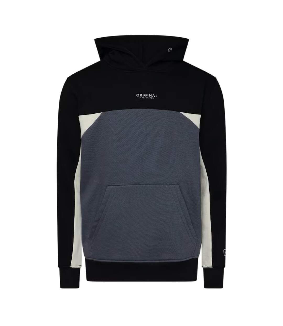Mens Castlebay Colour Block Hoodie Slate Crosshatch-2