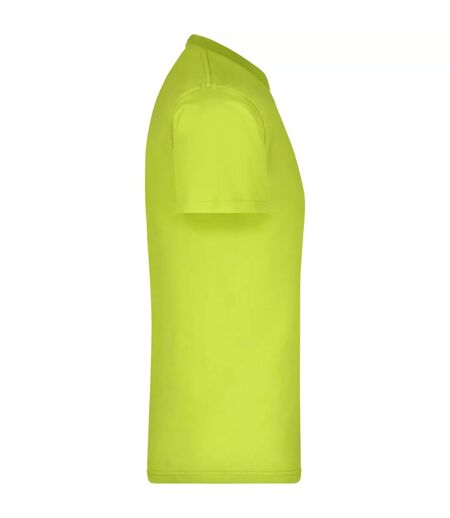 T-shirt Adulte Jaune Fluo James And Nicholson