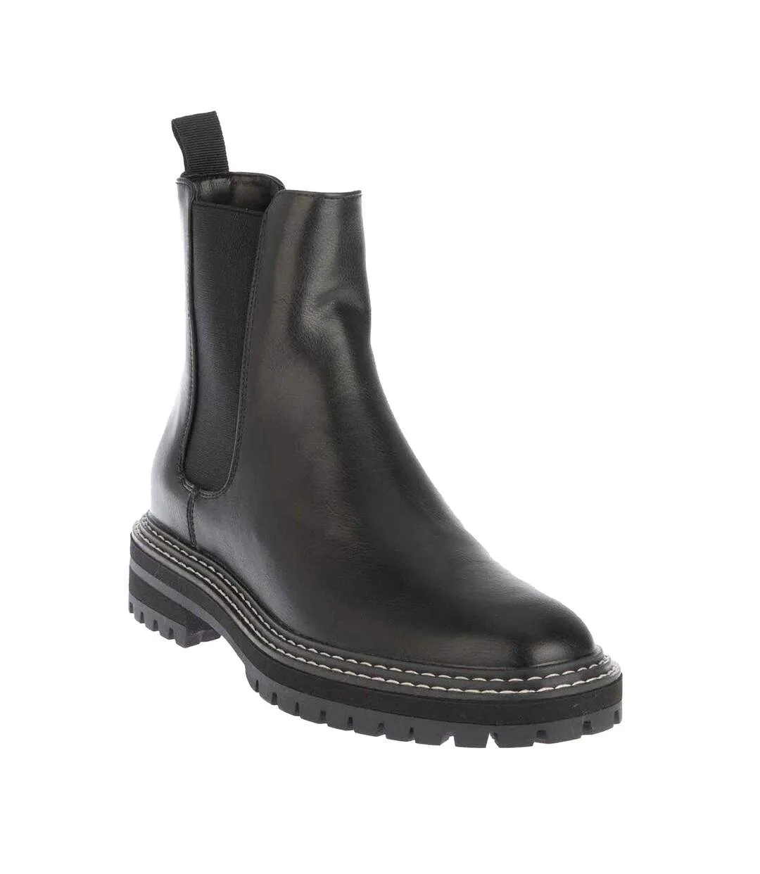 Womens/ladies Beth Chelsea Boots Black Only-1