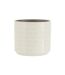 Cache-Pot en Céramique Brillant 17cm Blanc