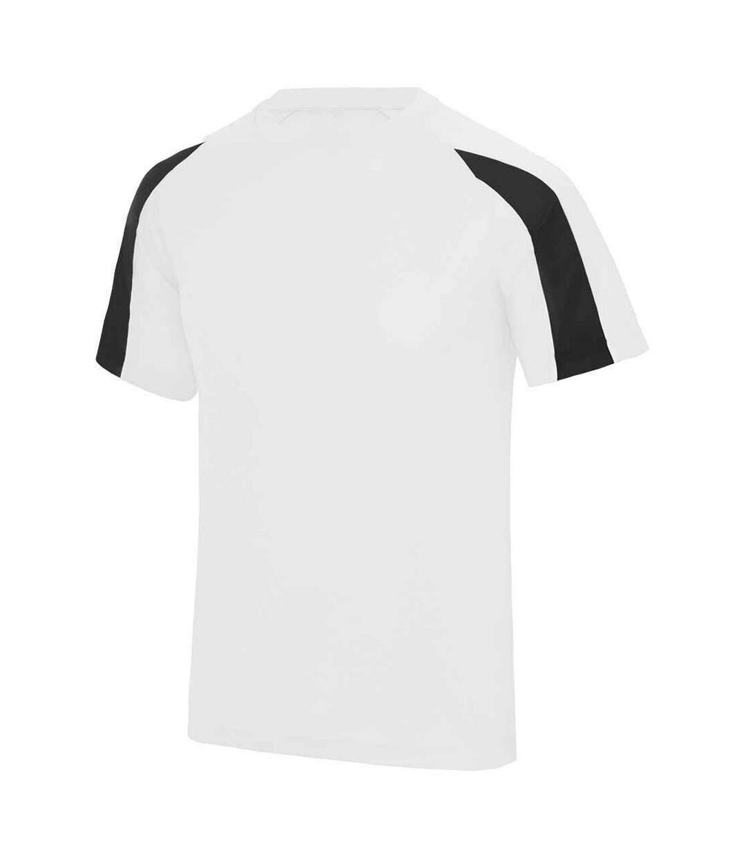 T-shirt Adulte Blanc Noir Vif AWDis Cool-1