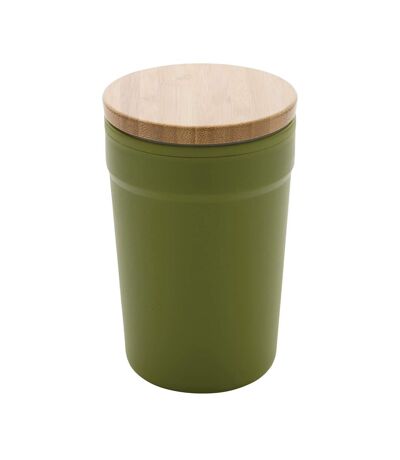 Bamboo recycled 300ml travel mug one size green XD Collection