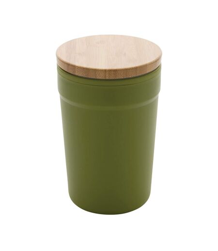 Bamboo recycled 300ml travel mug one size green XD Collection
