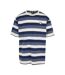T-shirt Motif/style Rayé Homme Bleu Foncé Vieux Bleu Blanc Pâle Starter Black Label-2