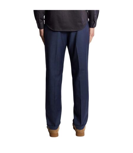 Chino Uni À Taille Mi-haute Homme Bleu Foncé Lyle & Scott