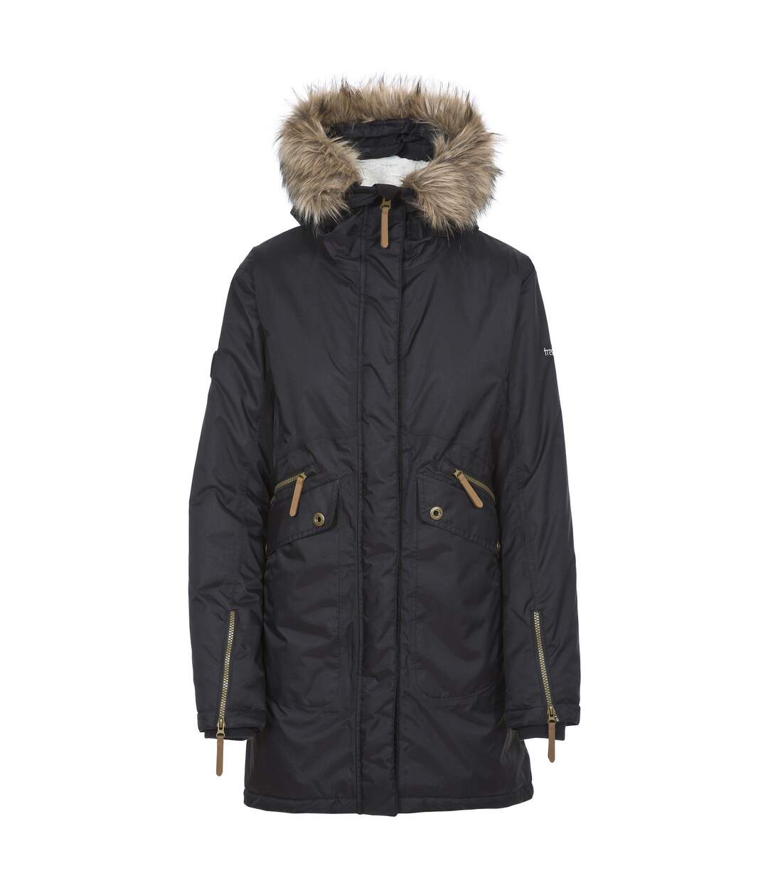 Parka imperméable eternally femme noir Trespass-1