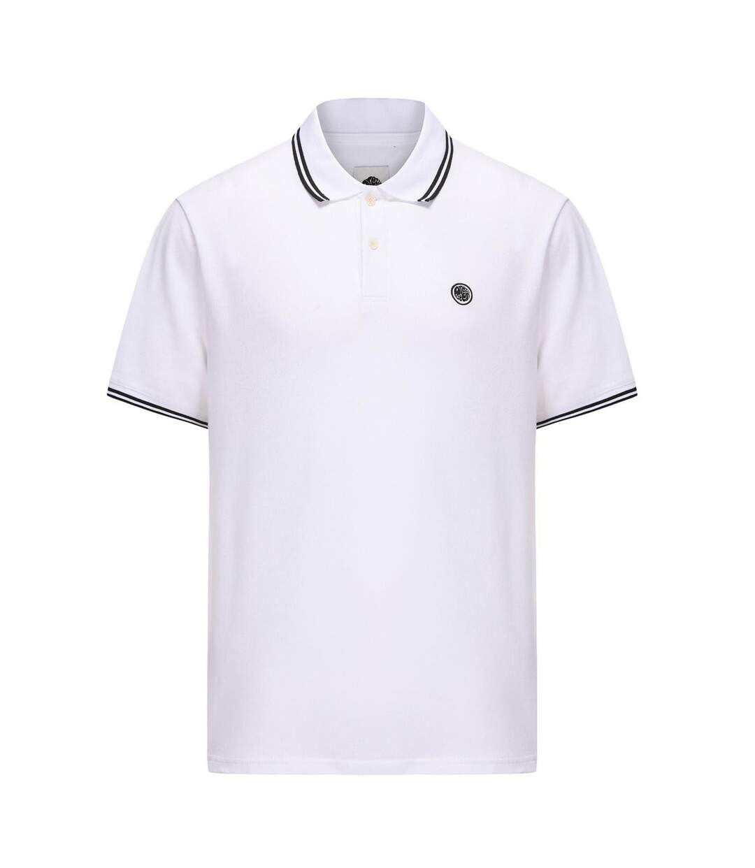 Polo Manches Courtes Barton Homme Blanc Pretty Green-1