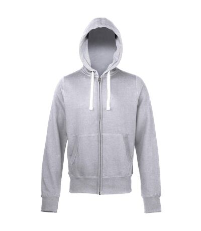 Awdis - Sweatshirt à capuche et fermeture zippée - Homme (Gris) - UTRW181