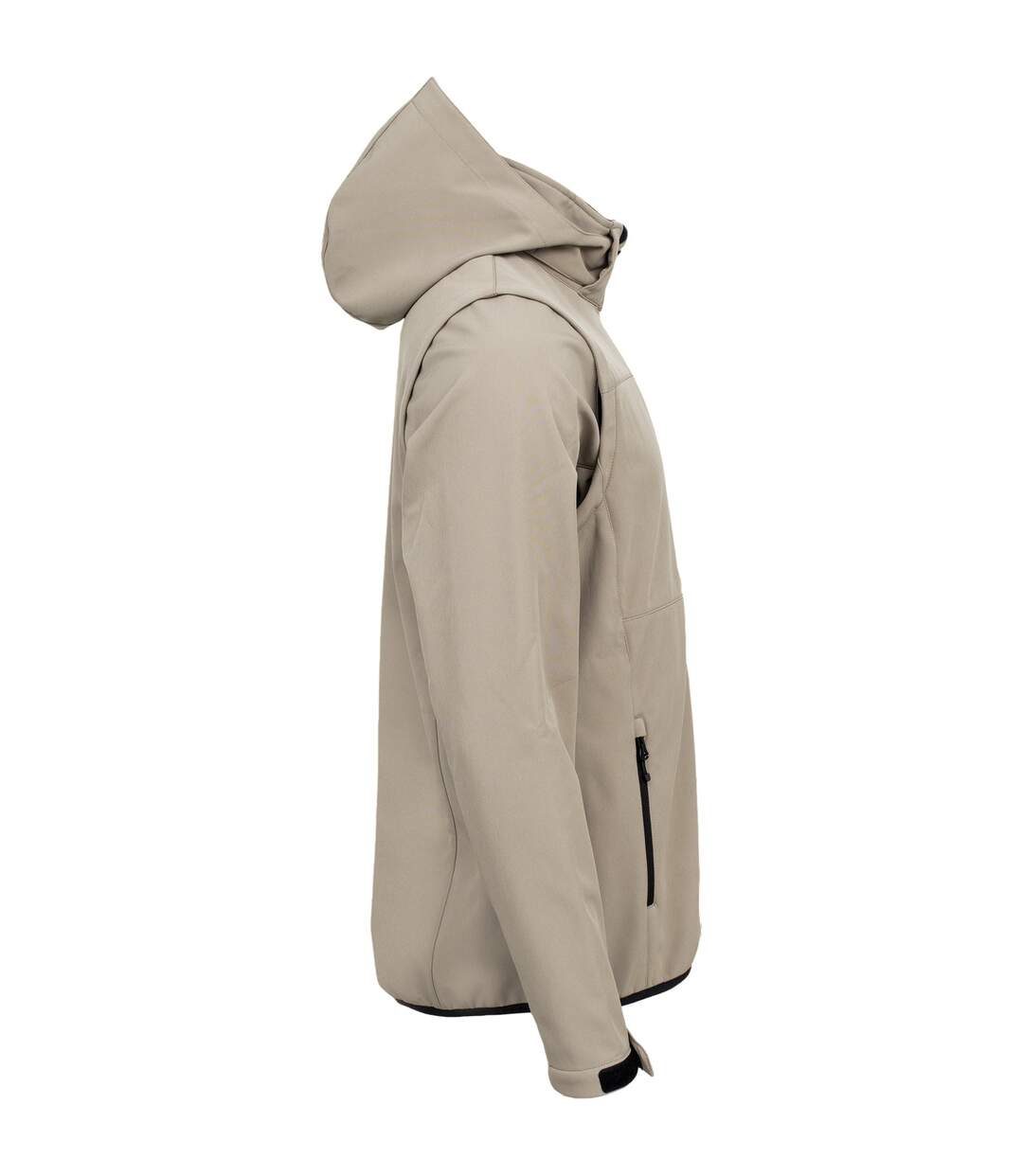 Unisex Adult Classic 2 In 1 Zip-off Sleeves Soft Shell Jacket Sand Clique-4
