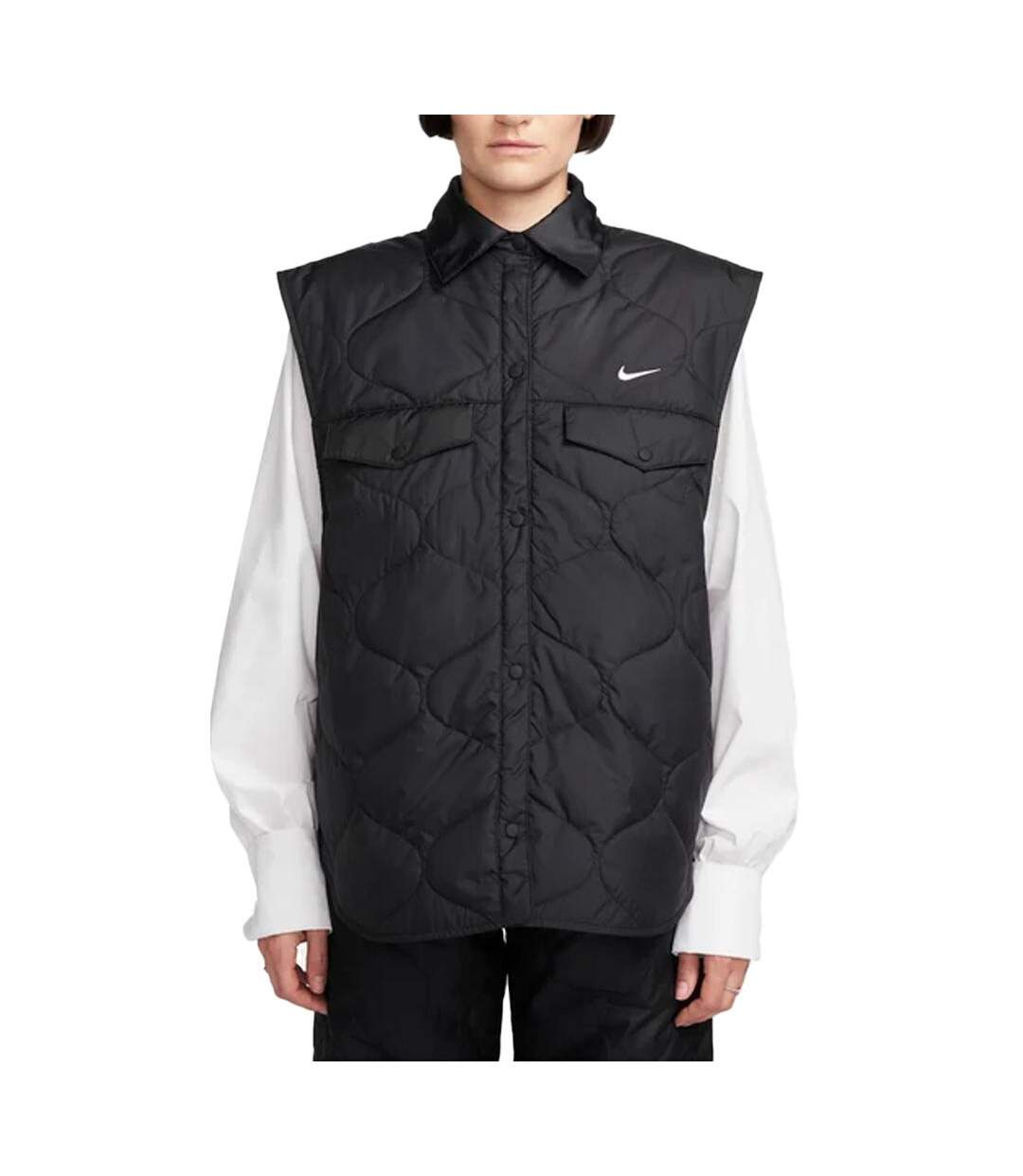 Veste Sans Manches Noire Femme Nike Vest - L