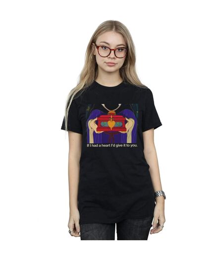 Disney Femme/Les femmes Sleeping Beauty If I Had A Heart - T-shirt boyfriend en coton (Noir) - UTBI42924