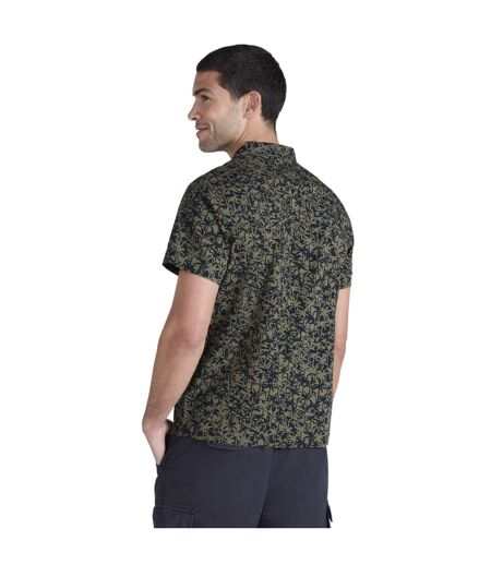 Mens will palm tree shirt khaki green Animal