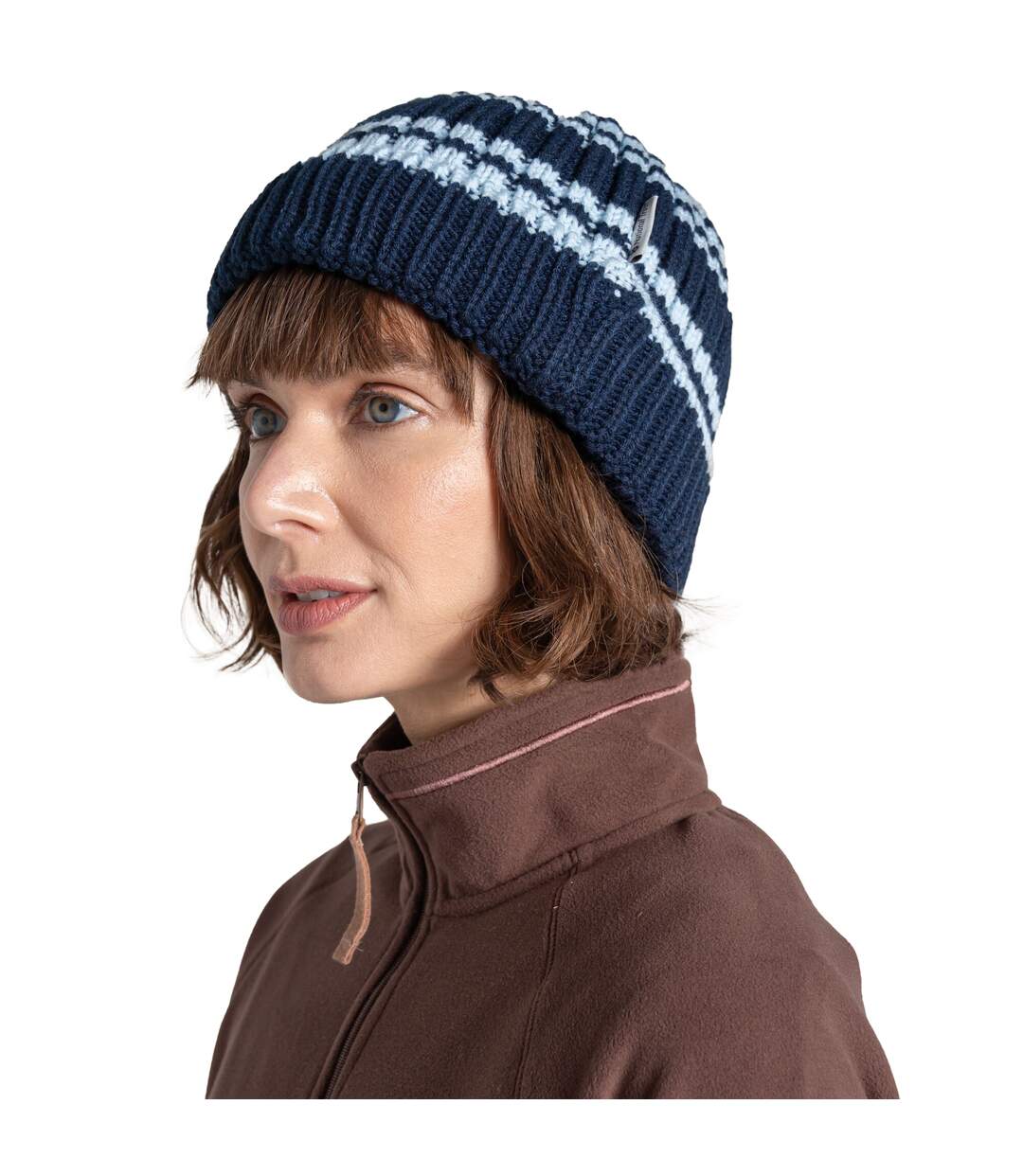 Bonnet À Revers Motif/style À Rayures National Trust Canina Femme Bleu Marine À Rayures Craghoppers-3