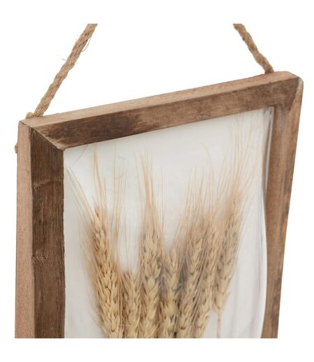 Déco Murale Bombée Blés Jonas 34cm Marron