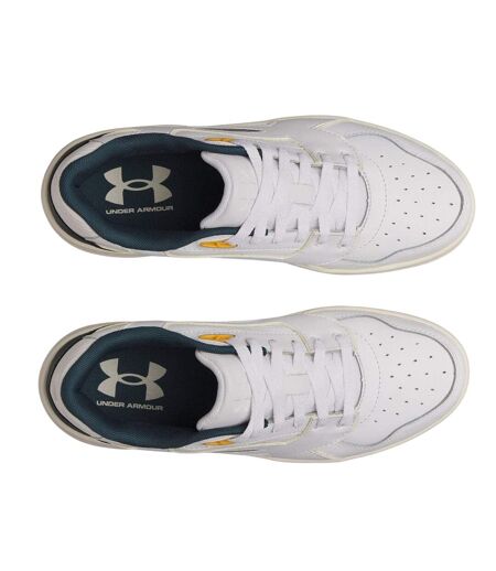 Mens Low Cut Trainers White Green Under Armour