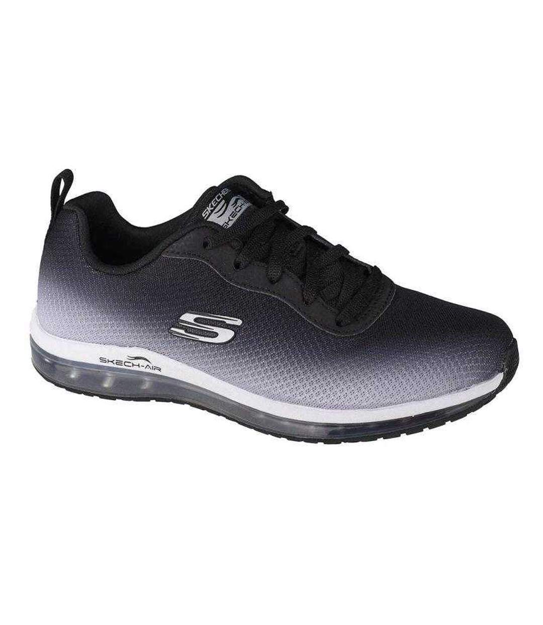 Baskets Motif/style Ombré Skech-air Femme Noir Gris Argent Skechers-1