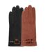 Isotoner Gants femme cuir de chèvre velours - doublés soie-2