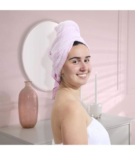 Serviette Microfibre Pour Cheveux XXL 104cm Rose