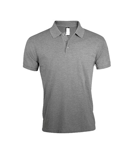 Polo Prime Homme Gris Chiné SOLS