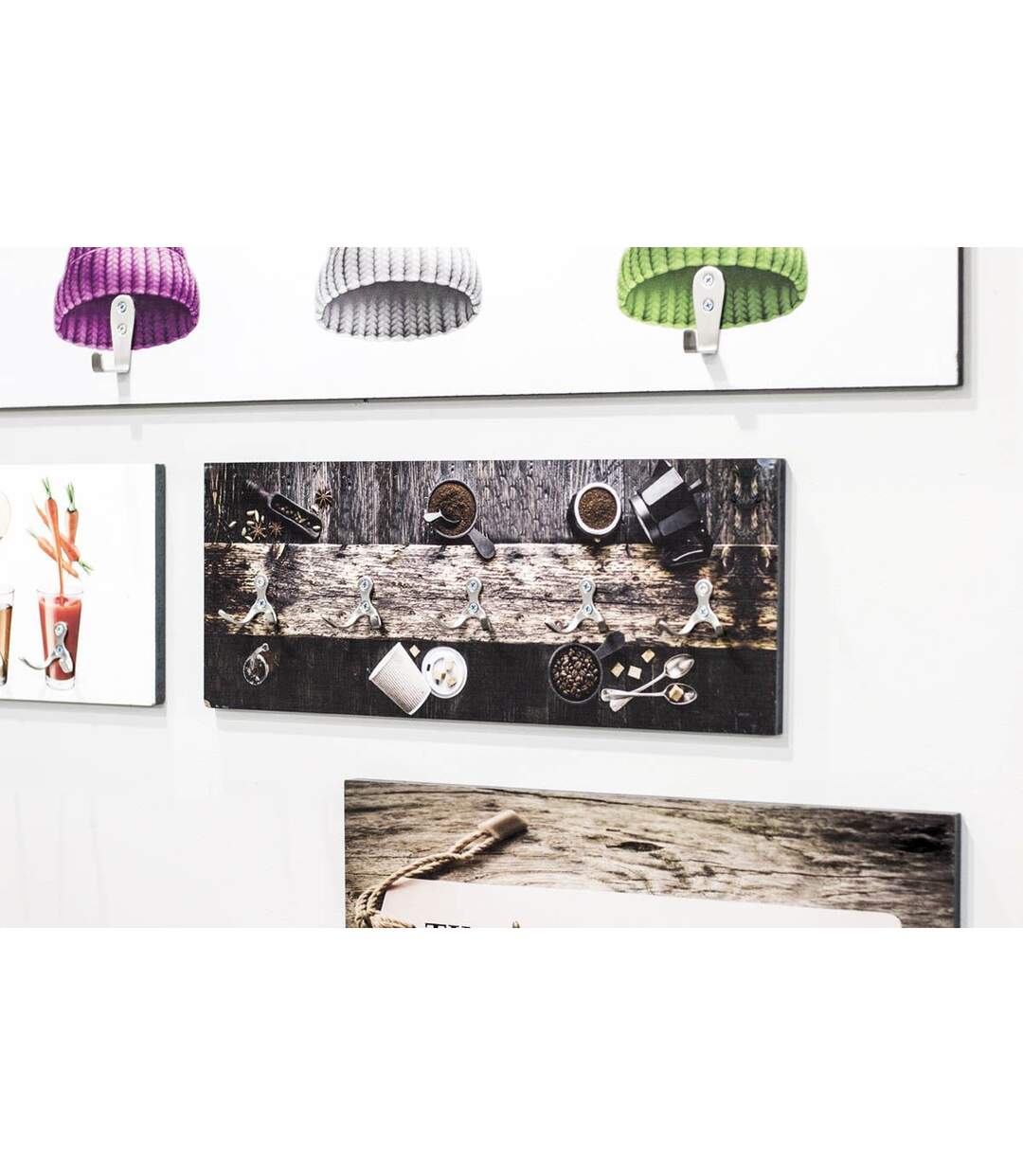 Patère Murale Design Café 50cm Noir-4