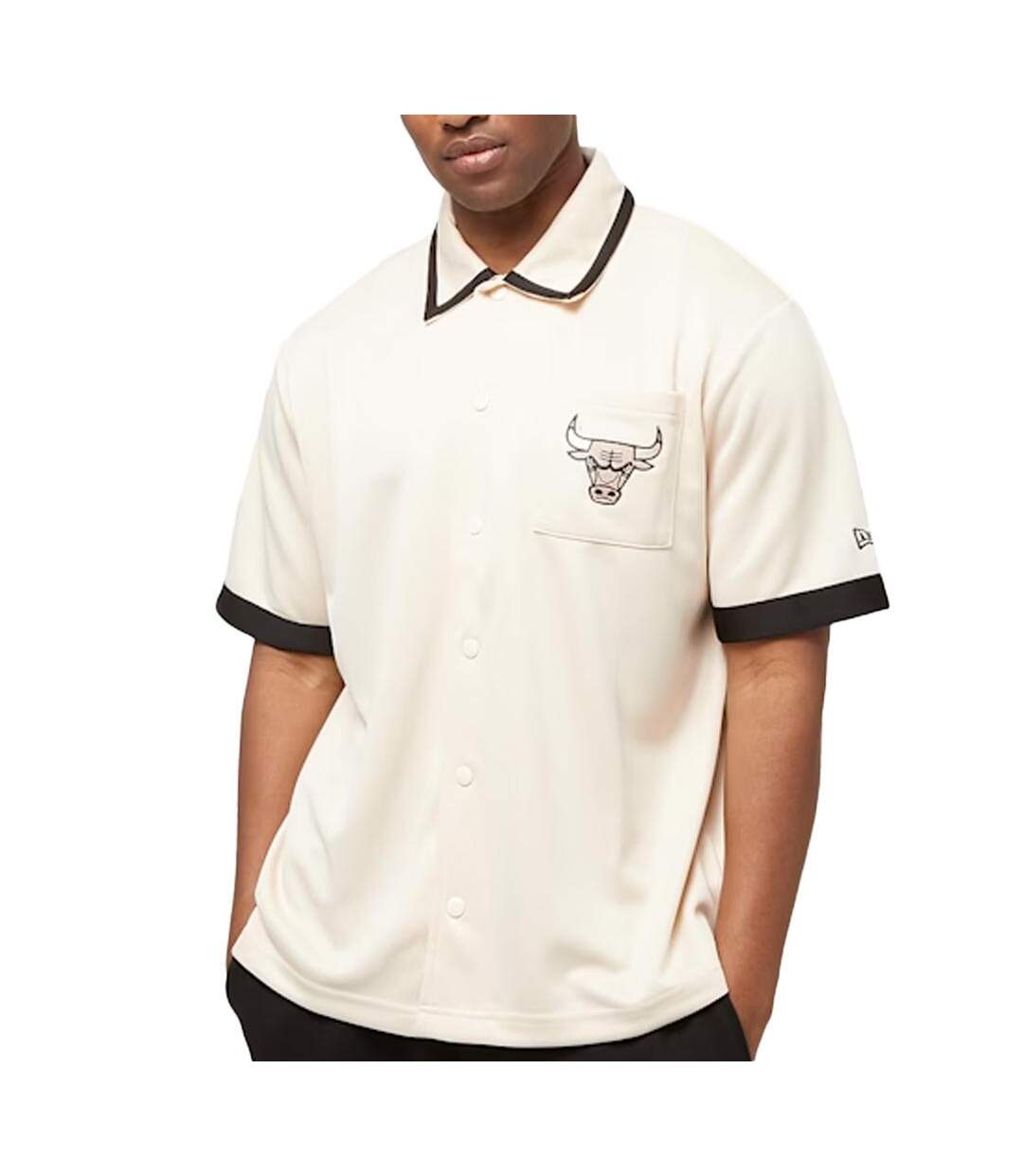 Polo beige/noir homme new era 60574490-1