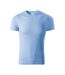 T-shirt Motif/style Peinture Homme Bleu Clair Malfini-1