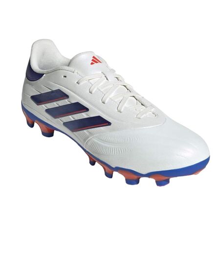 Chaussures De Foot Pour Terrain Ferme Motif/style 3 Rayures Copa Pure League Homme Blanc Vif Bleu Vif Adidas