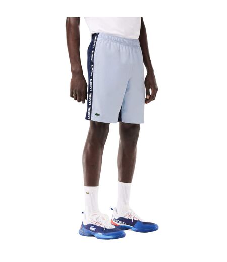 Mens Sportsuit Stripe Logo Tennis Shorts Blue Lacoste