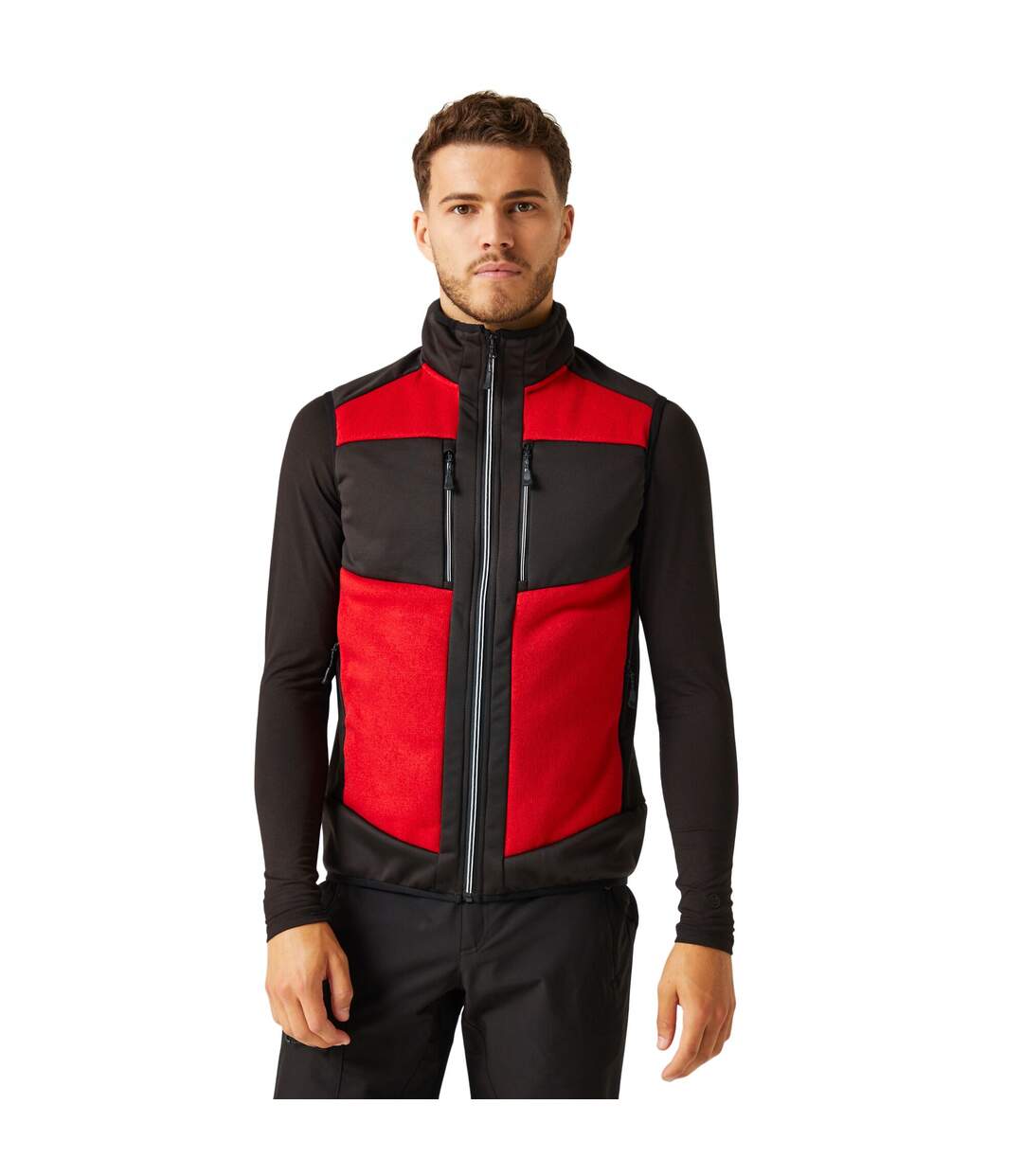 Mens Stretch Body Warmer Classic Red Black Regatta Professional-3