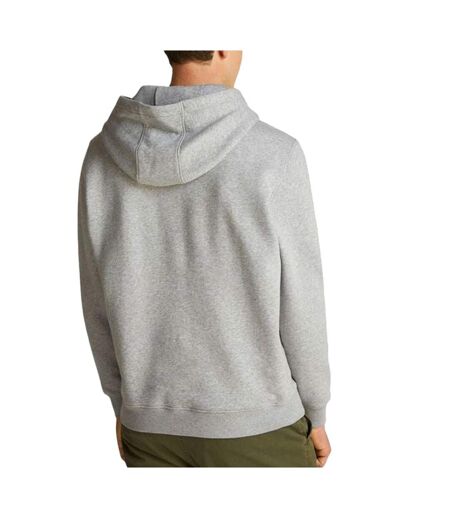 Sweat à capuche gris moyen homme tommy hilfiger flag hoodi - l