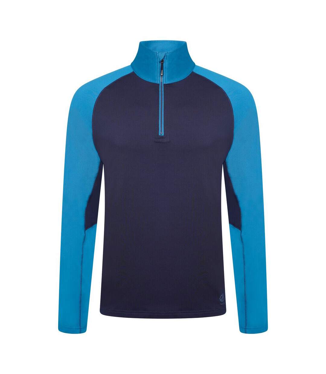 Dare 2B Mens Fuser Stretch Quarter Zip Thermal Top (Nightfall Navy/Dark Methyl Blue)
