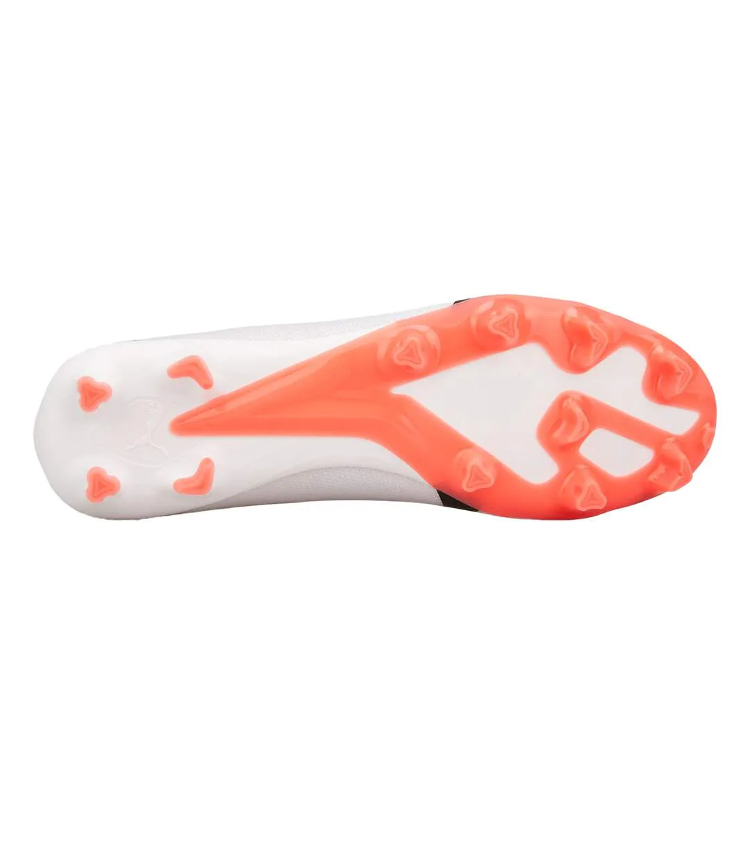 Chaussures De Foot Ultra Match Homme Blanc Orange Puma-3