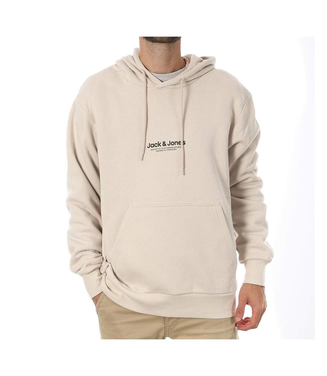 Sweat Beige Homme Jack & Jones Bro - S