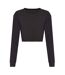 Awdis Womens/Ladies Heather Crop T-Shirt (Black) - UTPC5000