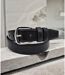 Ceinture Synthétique couleur noir Classique pour Homme - Style élégant en PVC-3