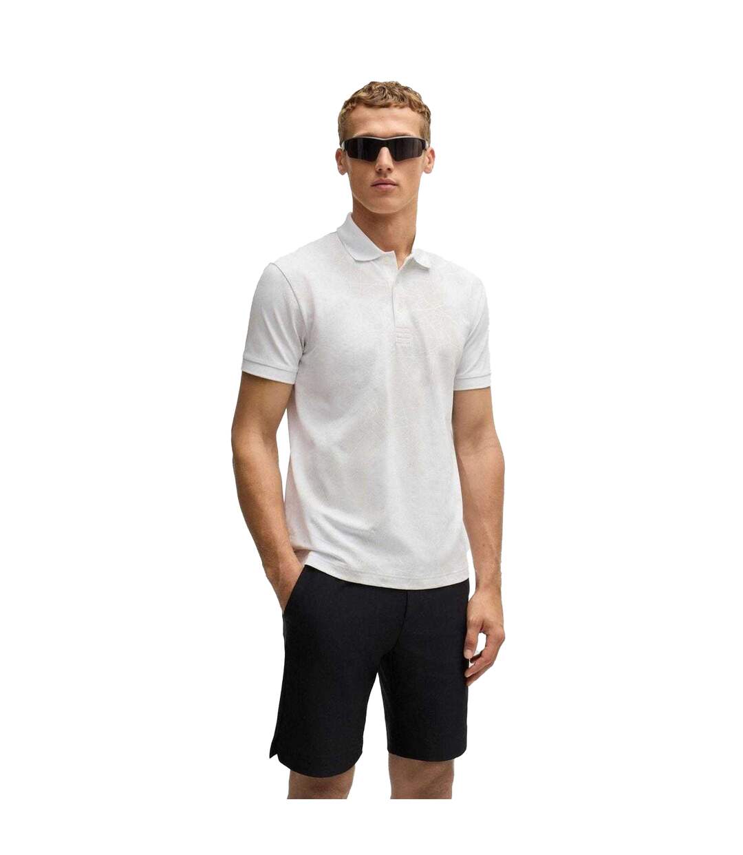 Polo Paddy Homme Blanc Boss-4