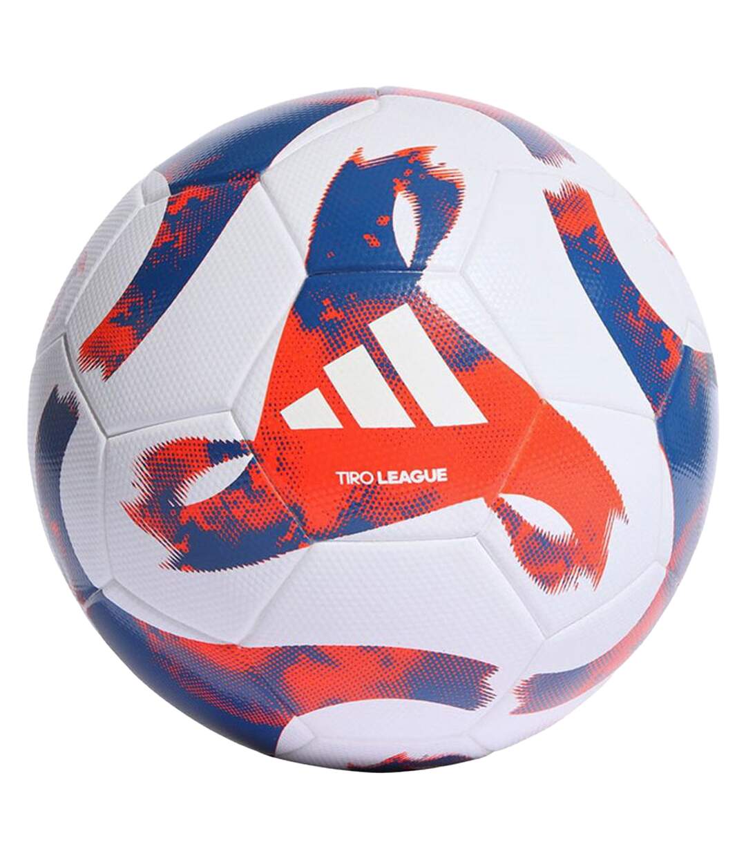 Ballon De Foot Tiro League Taille 4 Blanc Rouge Bleu Adidas-1