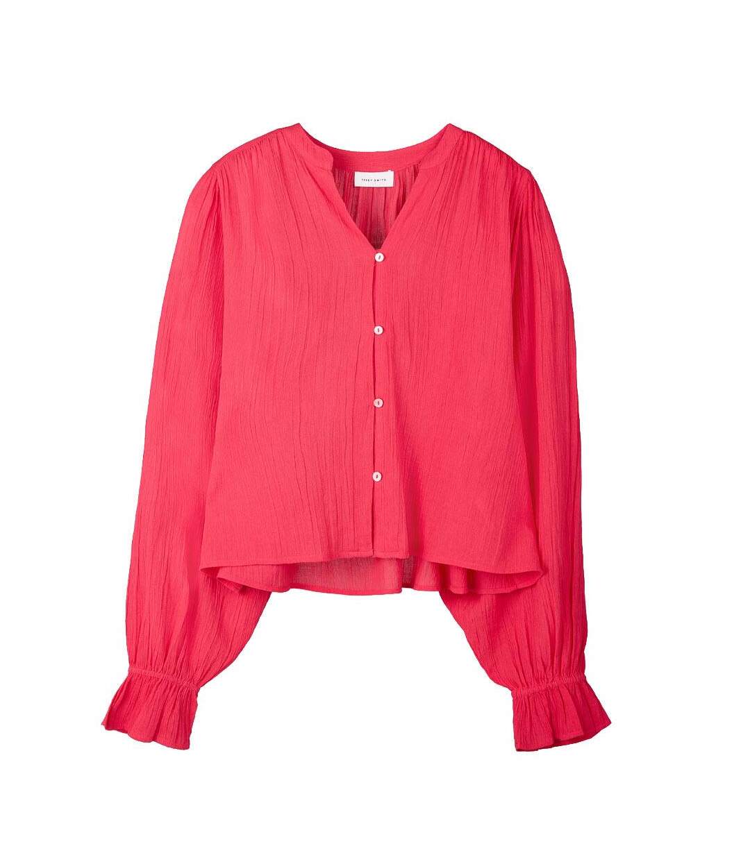 Blouse fluide rose femme teddy smith swan [6a0f1006f2d0e]-1