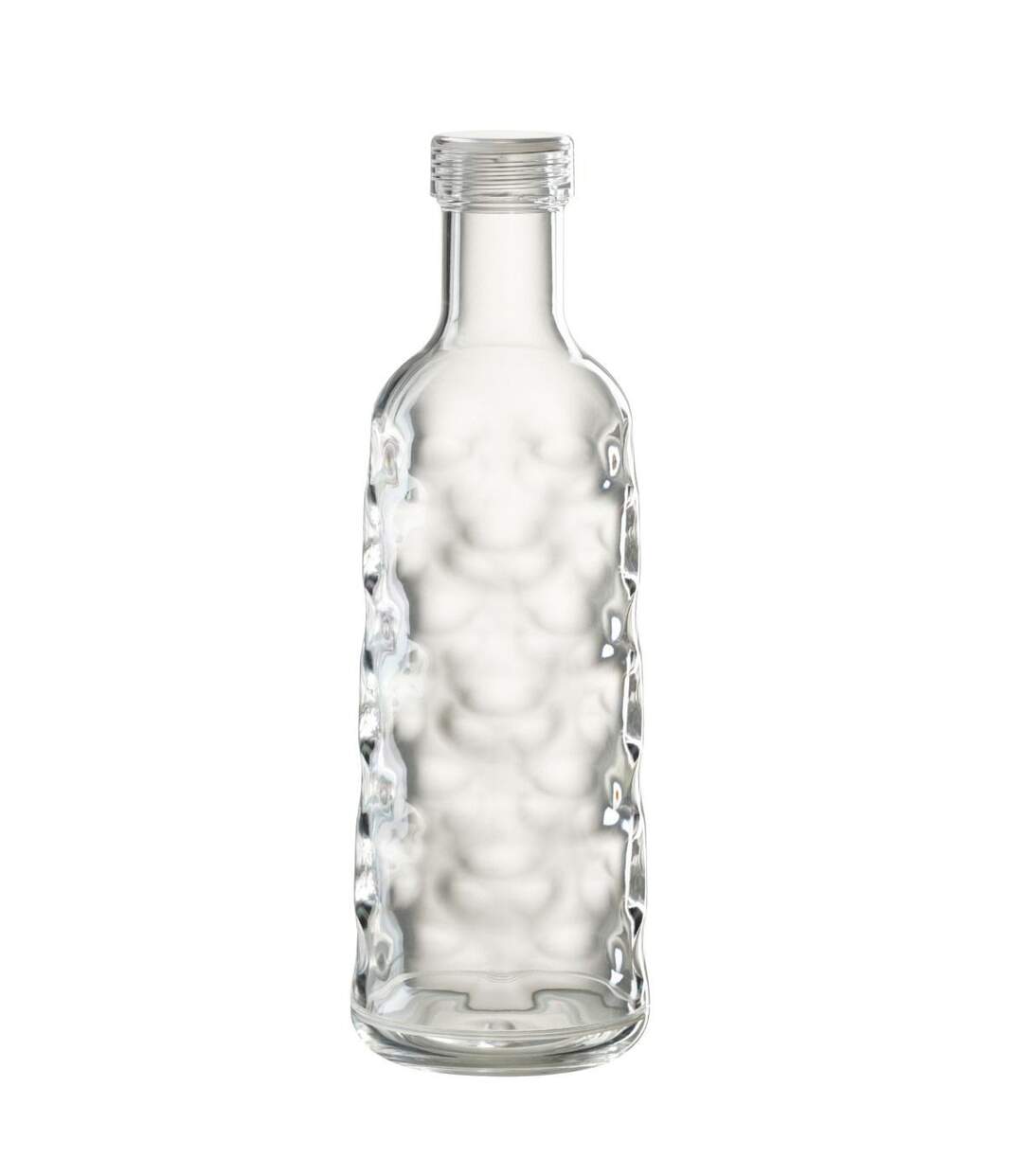 Bouteille en Plastique Martelé 1,15L Transparent-1