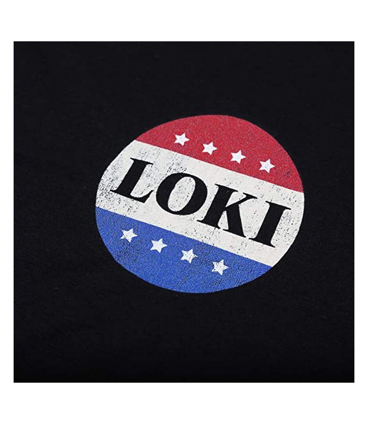 Loki T-shirt à l'effigie de l'électeur (Noir / Blanc) - UTTV1199