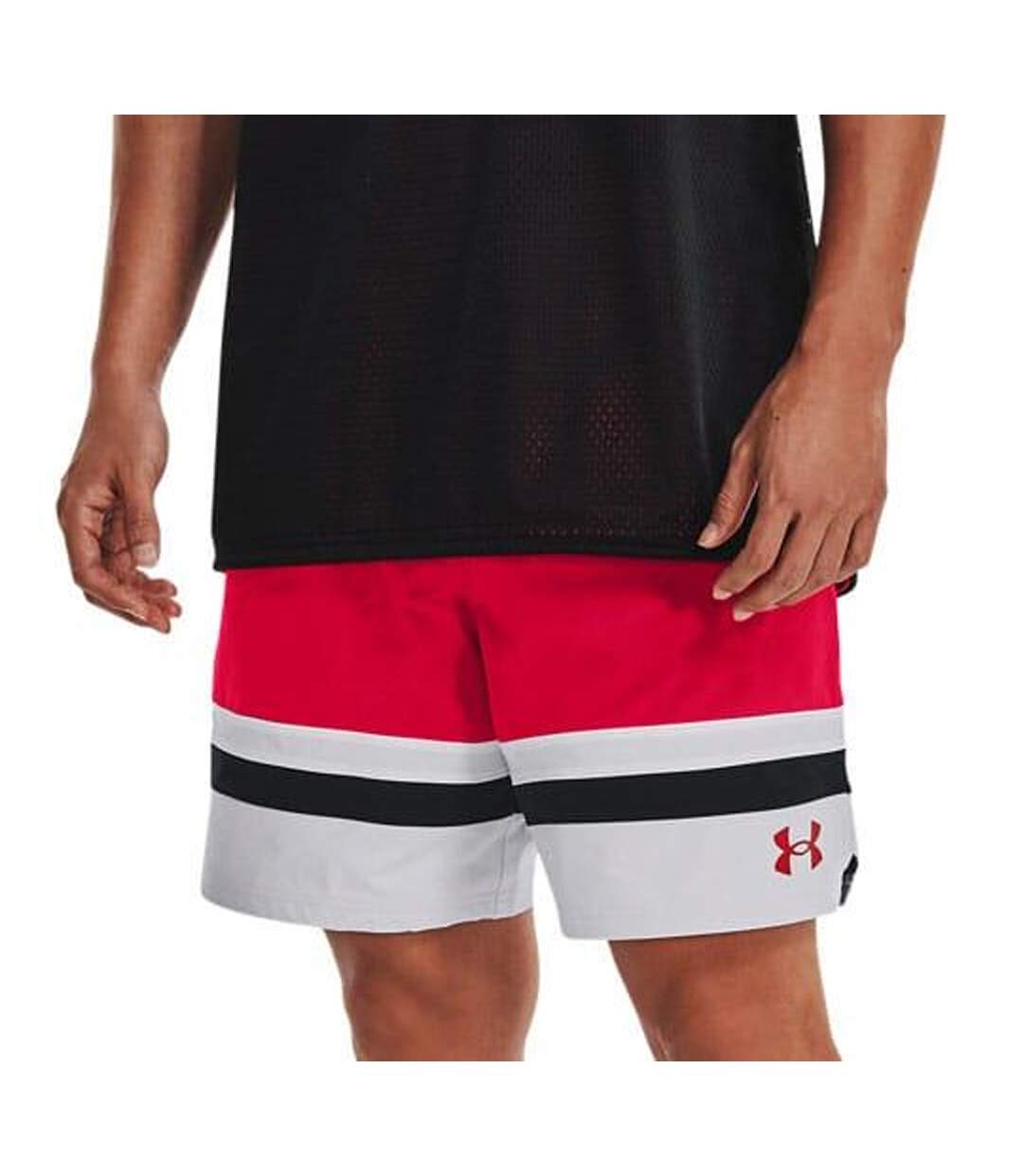 Short baseline homme rouge Under Armour-1