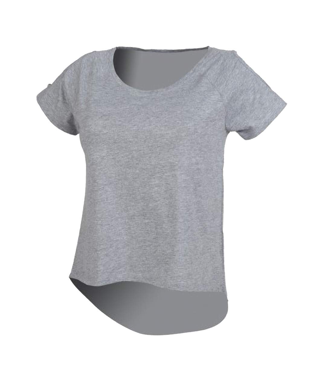 T-shirt à épaules dénudées femme gris SF