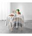 Nappe de Table Ronde Iliade 180cm Gris-3
