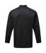 Unisex Adult Coolchecker Long-sleeved Chef Jacket Black Premier-2