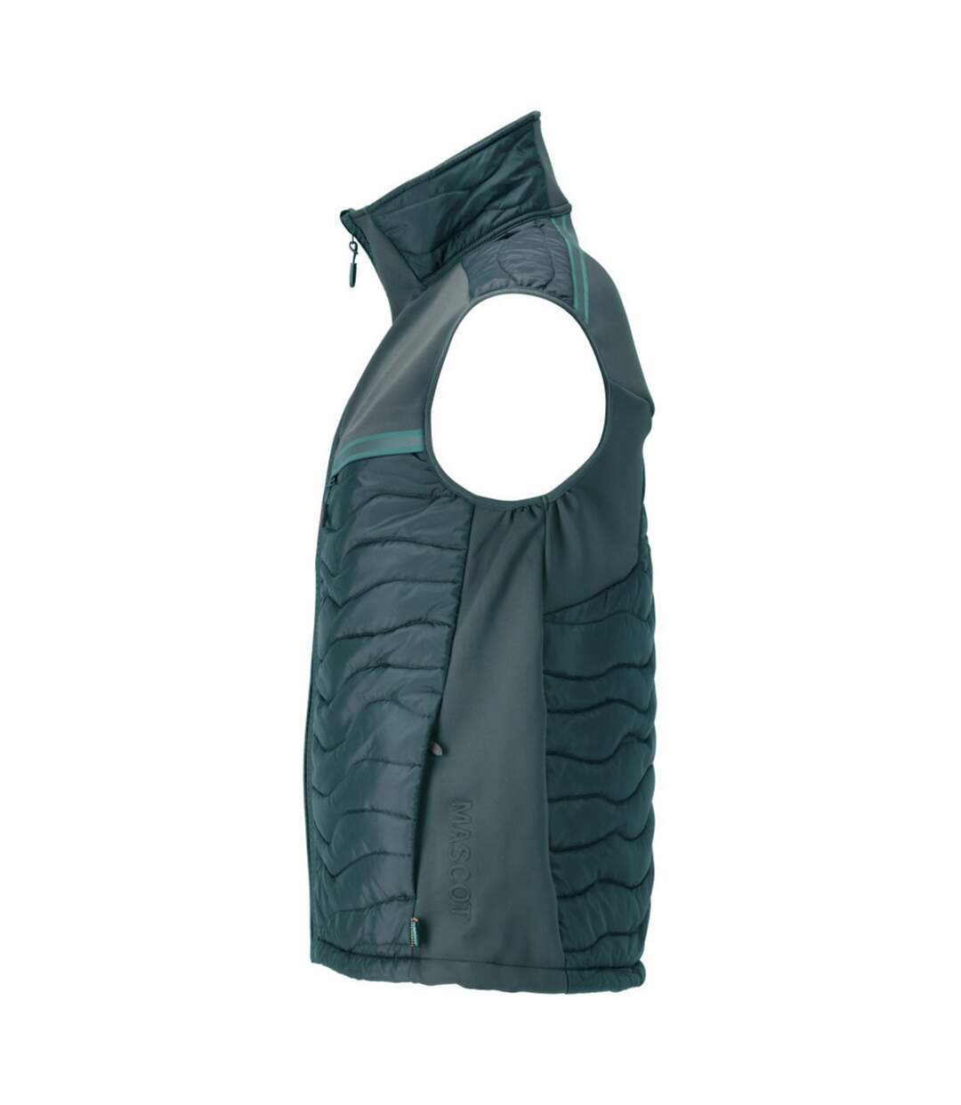 Mens Customised Cli Thermal Gilet Forest Green Mascot-4
