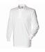 T-shirt de rugby à manches longues en coton homme blanc Front Row