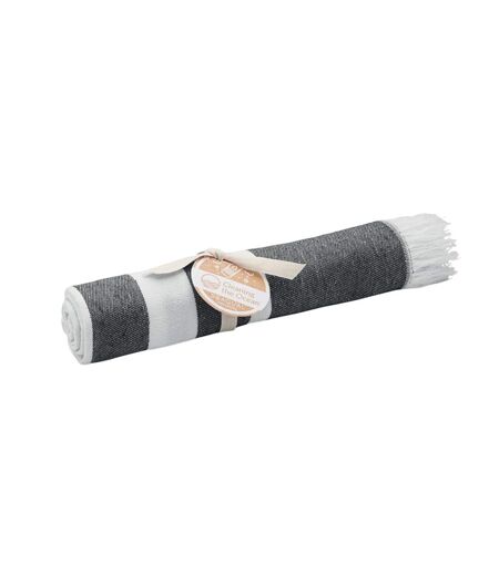 Wave hammam seaqual bath towel one size grey MidOcean