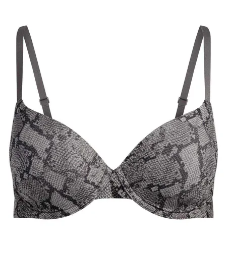Soutien-gorge T-shirt Motif/style Imprimé Serpent Fits Everybody Femme Anthracite Skims