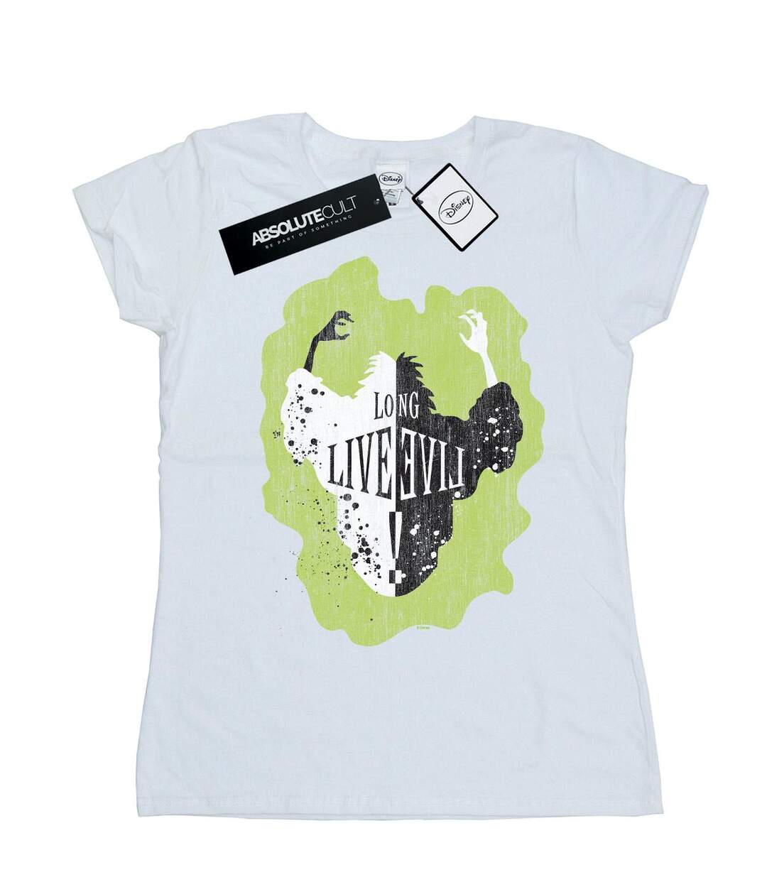 Disney - T-shirt THE DESCENDANTS CRUELLA LONG LIVE - Femme (Blanc) - UTBI17666-1