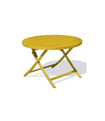 Table de Jardin Pliante Marius 110cm Moutarde